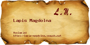 Lapis Magdolna névjegykártya