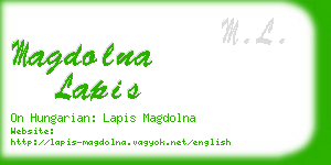 magdolna lapis business card